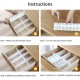 Dividers Organize Drawers 4pcs