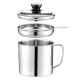 Stainless Steel 2. 0L Kitchen Cooking Oil Filter jar