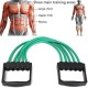  Multi-Function 5 Rubber Resistance Tubes Muscle Pulling Exerciser Gym Equipment