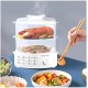 Multi-Functional Electric Steamer 12L Capacity with Quick Steam Technology 1500W