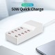 T8 Plus Smart Charger USB-C 10-Port – 72W Total Output