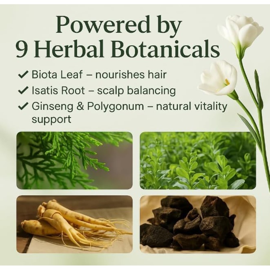 Natural Solid Shampoo Bar with Green Herb Extract