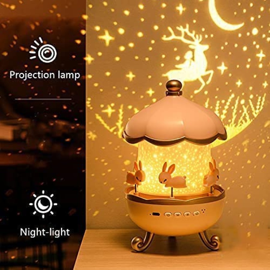  Glaceon Rotating Night Lights for Kids Room With 6 Projection Flims