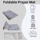 Prayer Rug Mat with Back Sitter Support - Grey