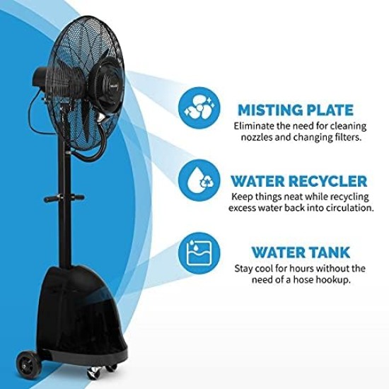 Misting Fan 26-inch 3 Speed (MFS-26E) Black