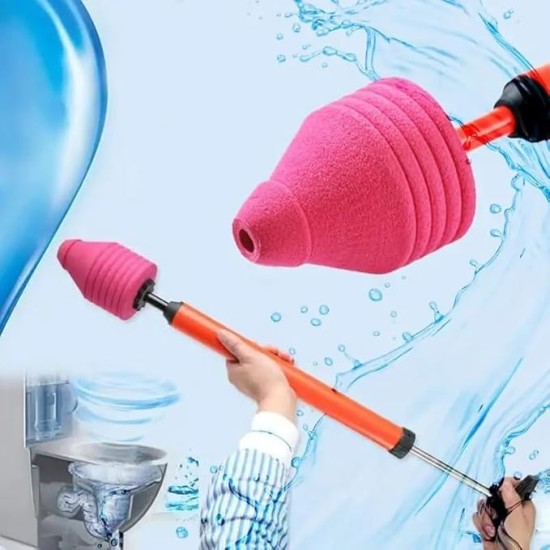 High Pressure Toilet Plunger Powerful Drain