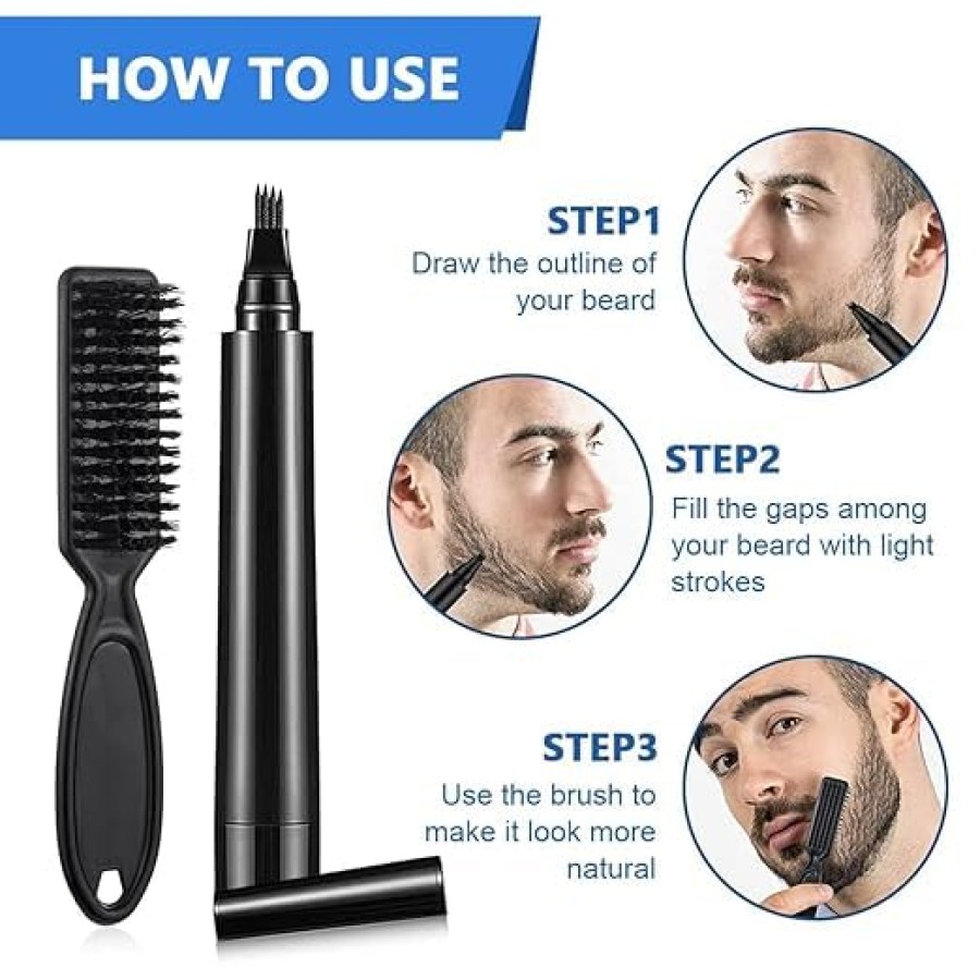 Beard Filling Pen Kit with Brush