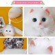 Fluffy Cat Shaped Handbag - White