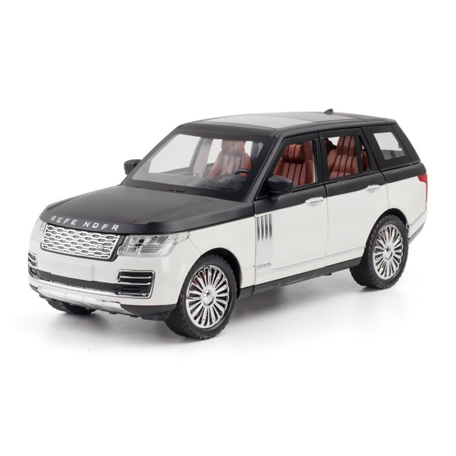  1:24 Range Rover Model Car Sports Car Alloy Metal Pull Back Car - white