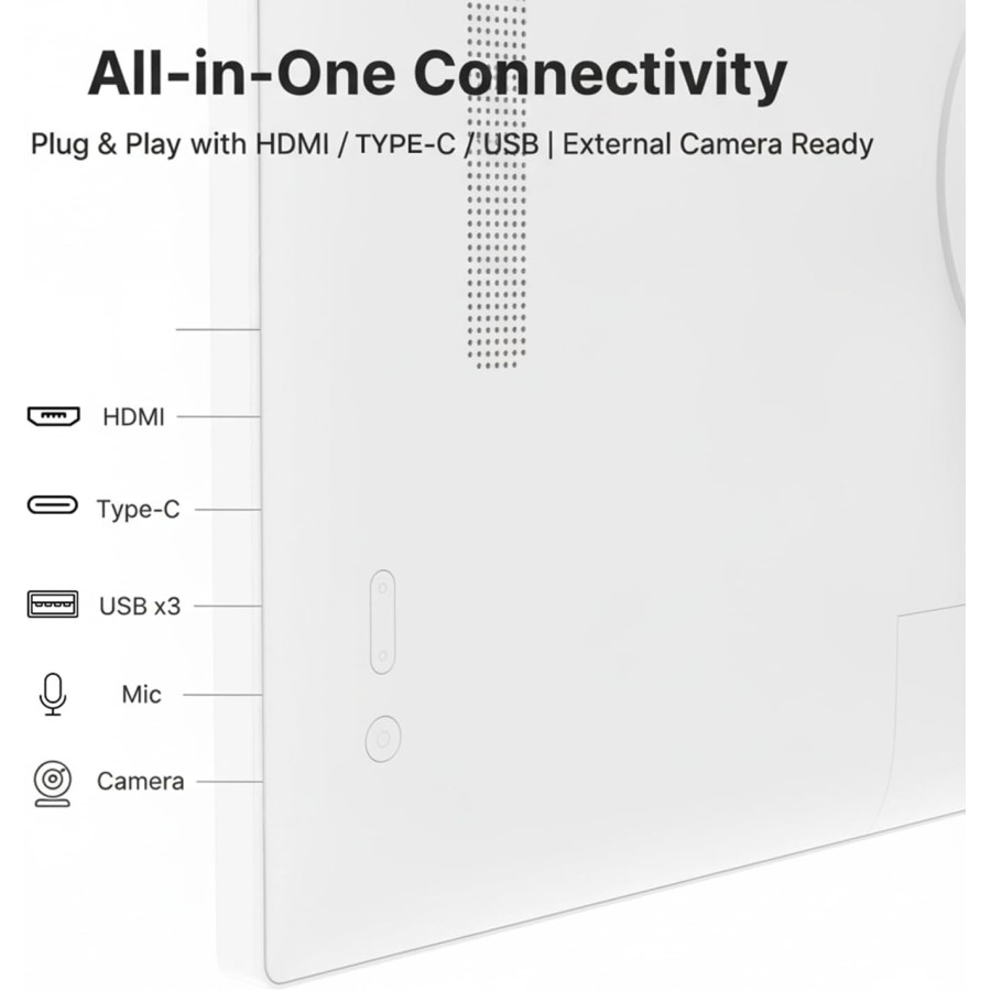 Taktik  32inch Portable Smart Touchscreen Monitor - 1080p 4K FHD