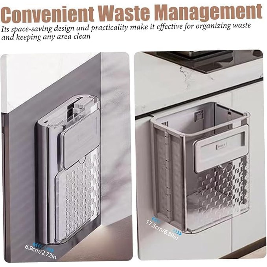 Transparent Wall Mounted Trash Bin
