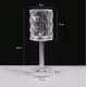 Rose Crystal Diamond Table Lamp,USB Rechargeable