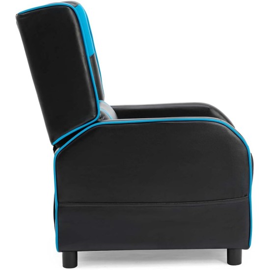 PLAYERS RANGER X FAUX LEATHER GAMING SEAT RECLINER ARMCHAIR SOFA - BLUE