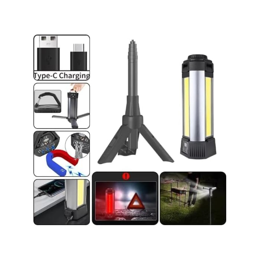 P50 Tripod Rechargeable LED Camping and Work Light with Stand