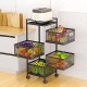 MIRALUX SQUARE BASKET 4LAYER for kitchen