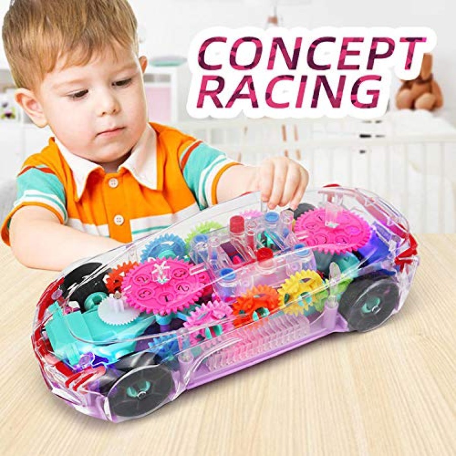 3D Robot Racing Car Transparent Concept Toy