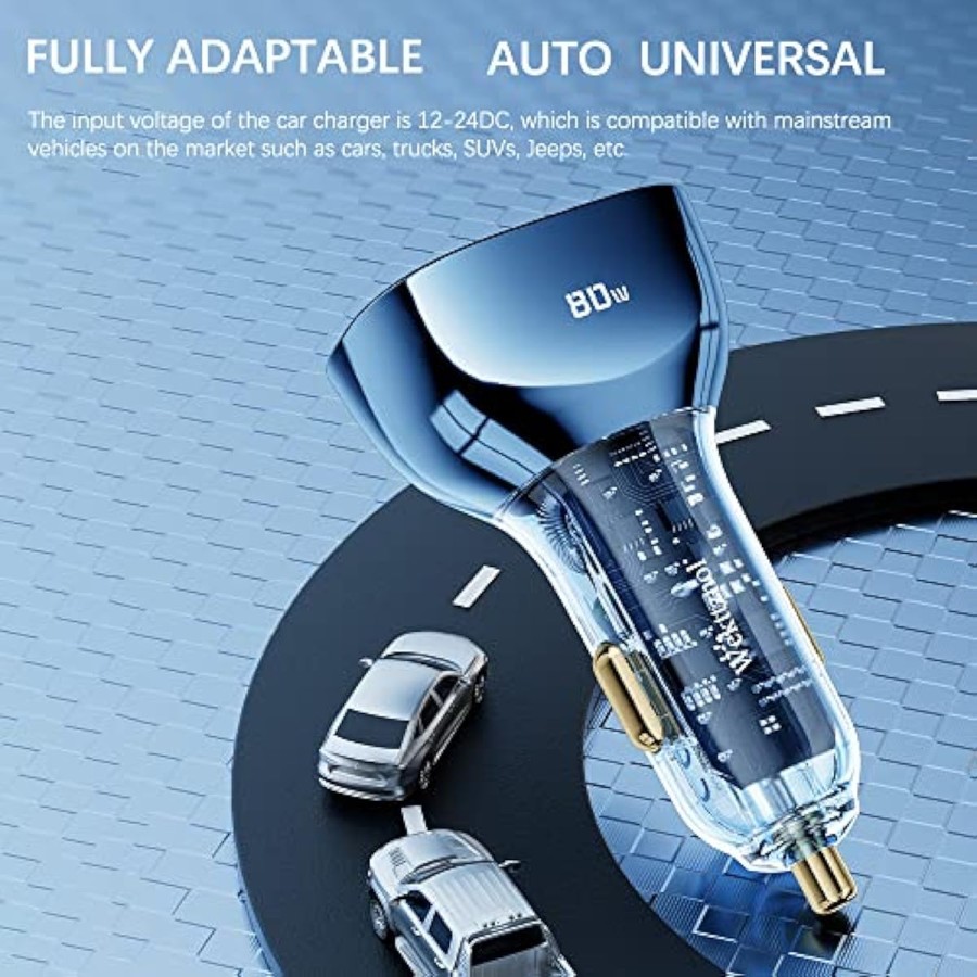 VIP CR-554 Pro Series 3 in1 Super Charging Car Adaptor 68W VIP CR-554 Pro Series 3 in1 Super Charging Car Adaptor 68W