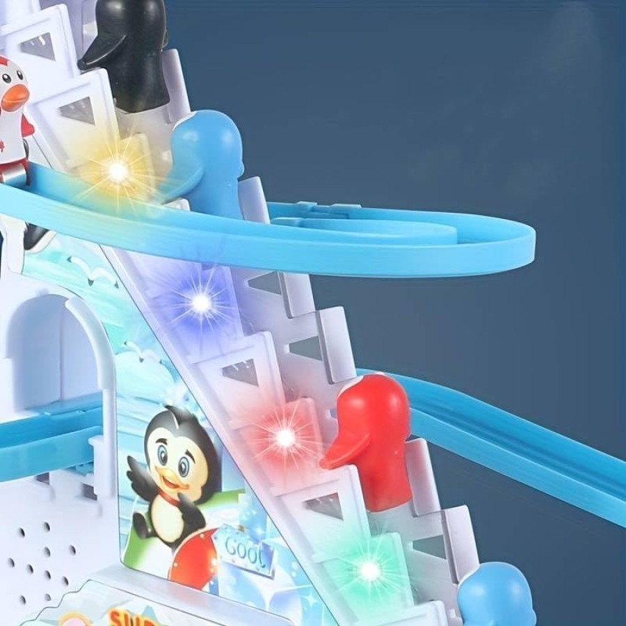 Funny Automatic Stair-Climbing Penguin Race Track Funny Automatic Stair-Climbing Penguin Race Track
