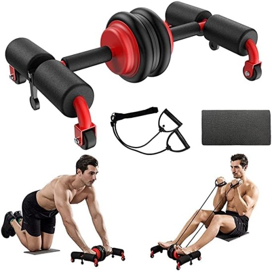 Multifunctional Abs Roller Push-up Stand Suction Cup Abdominal Wheel