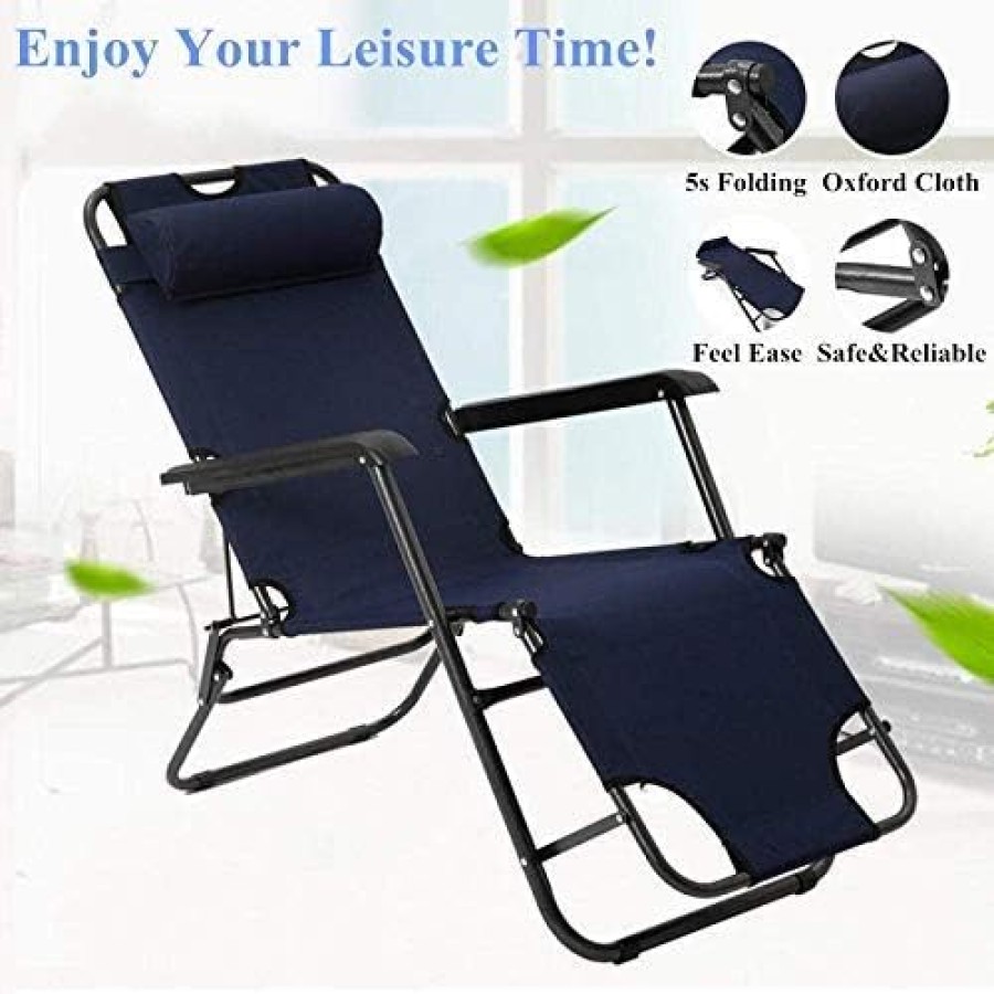 Foldable Portable Lightweight Adjustable Camping Reclining Chair