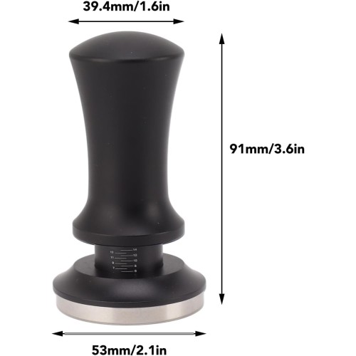 Coffee Tamper for Pressure Espresso Machine 5.8cm Stainless Steel