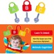 Number Alphabet Learning Locks With Key 52Pcs