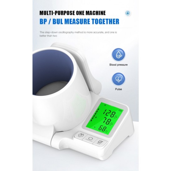 Arm Barrel Blood Pressure Monitor with Voice Guide