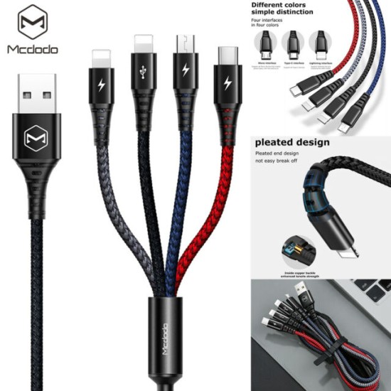 McDodo 4-in-1 USB Charing Cable