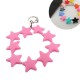 Star Shaped Phone Holder Strap Keychain - Pink