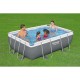 BESTWAY Power Steel Rectangular Frame Pool- 56629 (282x196x84cm) BESTWAY Power Steel Rectangular Frame Pool- 56629 (282x196x84cm)