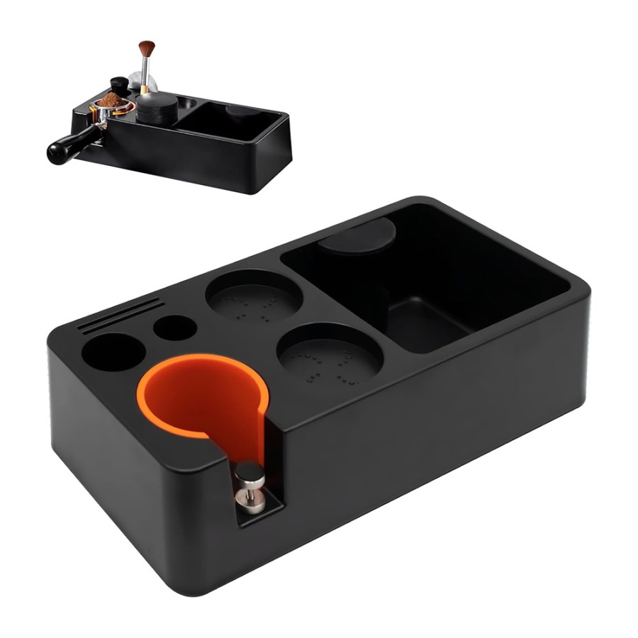  Espresso Knock Box and Organizer for Barista Accessories