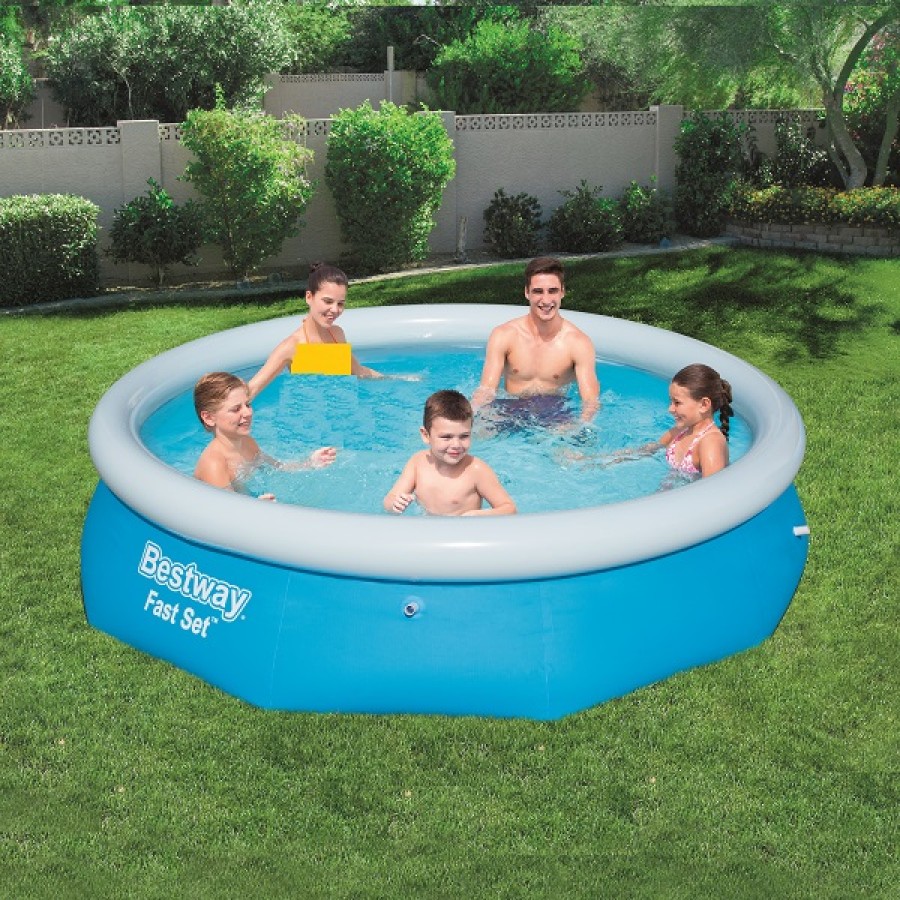 Bestway Fast Set Pool, Blue - 57266 ( 305 x 76cm) Bestway Fast Set Pool, Blue - 57266 ( 305 x 76cm)