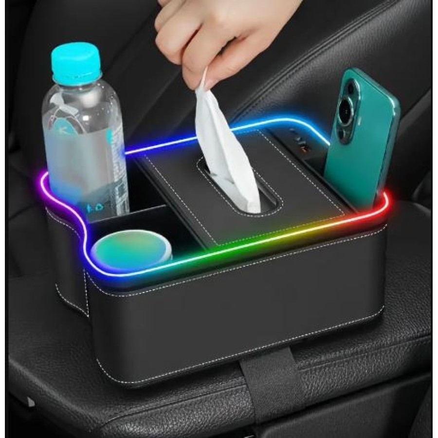 Armrest Box Storage Box New Car Storage Box Multi-Function Tissue Box