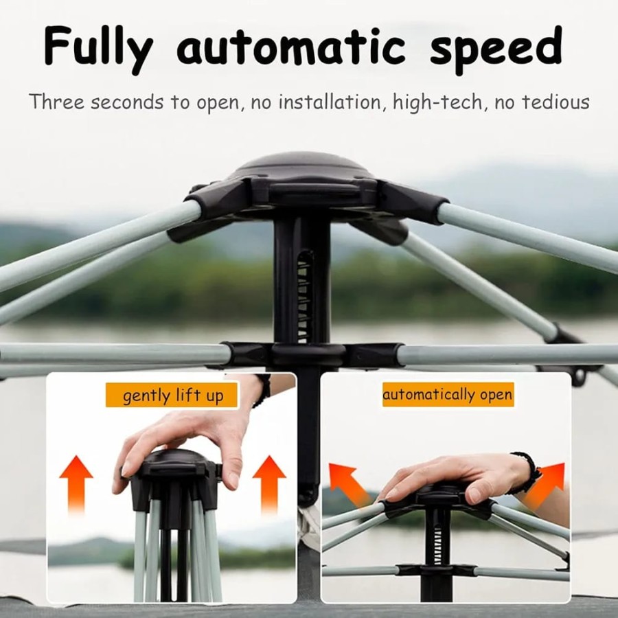 Large Outdoor Camping Tent (240x240x155cm)