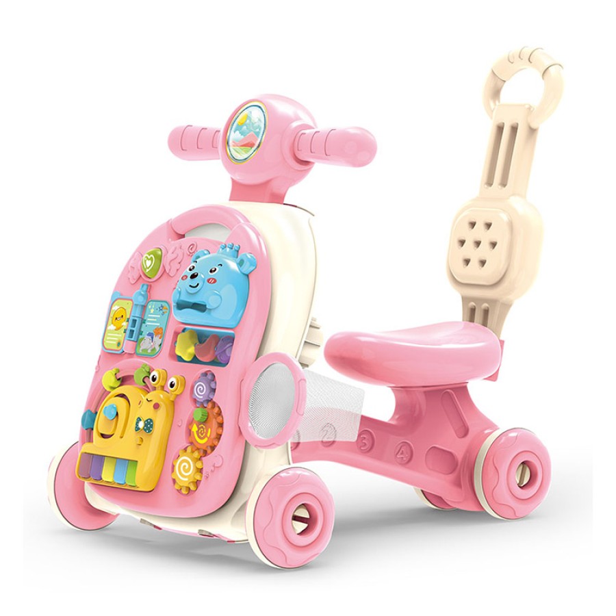 Multifunction 6-in-1 Baby Walker Rocking Chair Toy with Music - Pink (14241)