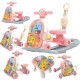 Multifunction 6-in-1 Baby Walker Rocking Chair Toy with Music - Pink (14241) Multifunction 6-in-1 Baby Walker Rocking Chair Toy with Music - Pink (14241)