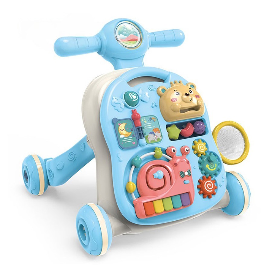 Multifunction 6-in-1 Baby Walker Rocking Chair Toy with Music - Blue (14242)