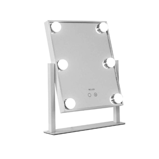 Cosmetic Mirror with Lights 6 LED Dimmable Bulbs