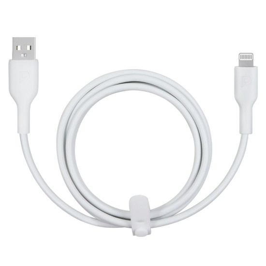 Powerology PVC Mfi Cable USB-A to Lightning 1.2M - White
