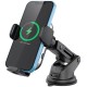 Powerology Dual Coil Car Mount Wireless Charger Built-in Cooling Fan 15W