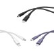 Powerology New Braided Type-C to Lightning Cable 1.2M PD 60W (Black - Purple -White)