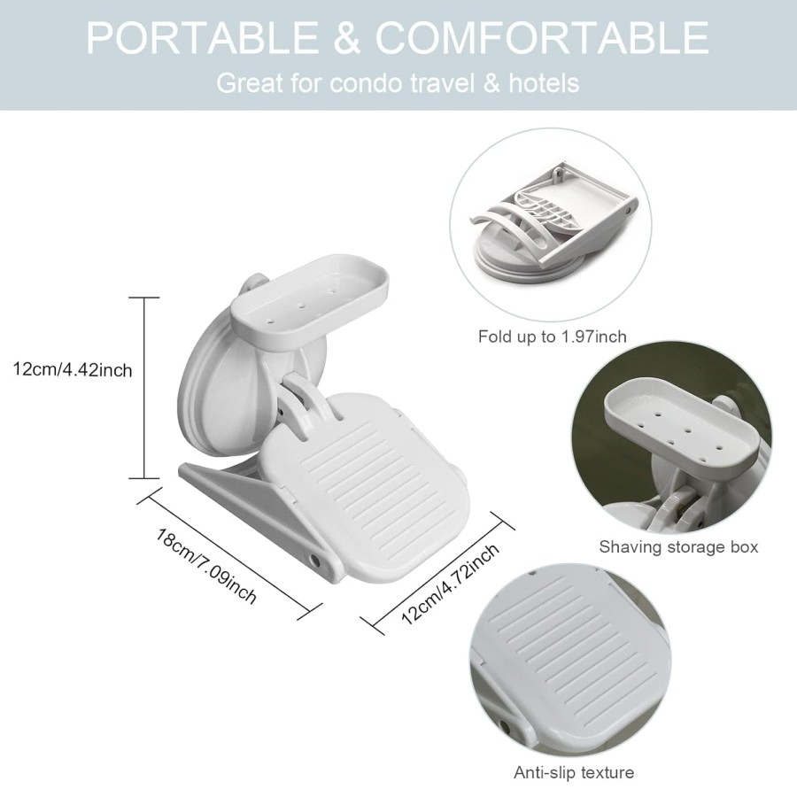 Non-Slip Bathroom Pedal Foot Rest Non-Slip Bathroom Pedal Foot Rest