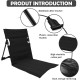 Backrest Foldable Lounge Chair - Black