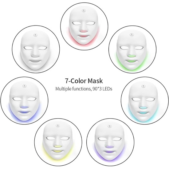 Facial Beauty Light Therapy LED Face Mask Device