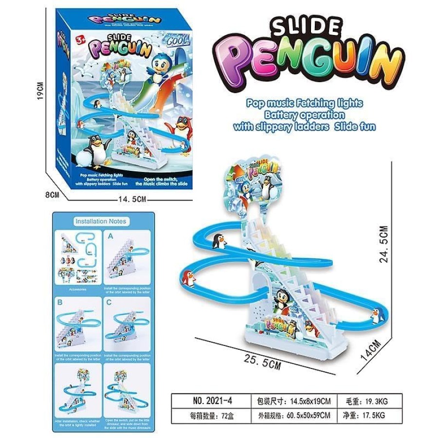 Funny Automatic Stair-Climbing Penguin Race Track Funny Automatic Stair-Climbing Penguin Race Track