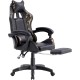TX Gaming Chair Sport 180° Tilt With Footrest– Cameo / Black