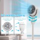 F1 Standing 180° Circulation and Adjustable Height Fan with Remote Control (Summer Fan)