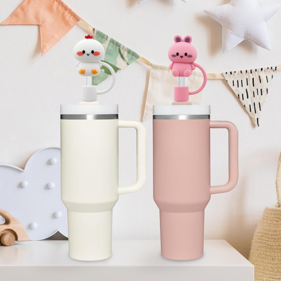 Cute Silicone Straw Tip Cover - Kitty Stanley 