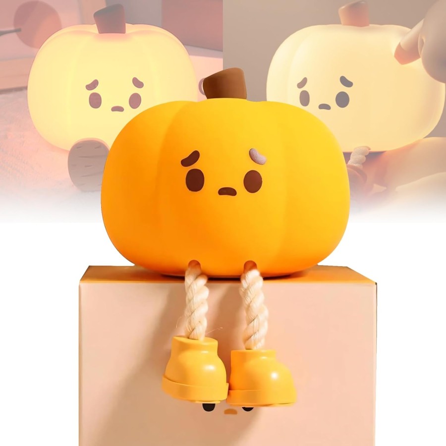 Cute LED Pumpkin Light Table Lamps