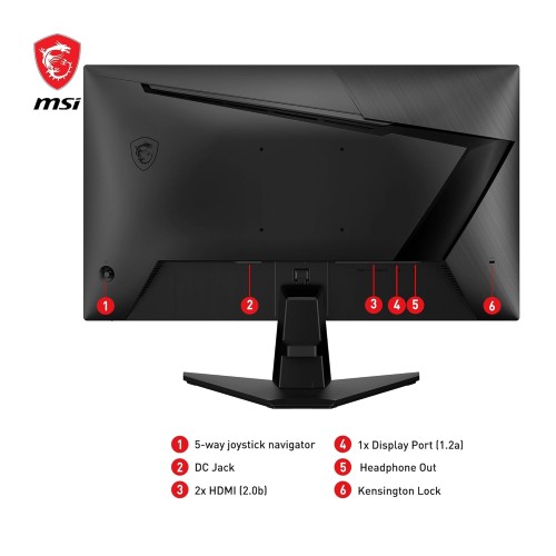 MSI G255F 24.5" FHD Rapid IPS, 180Hz, 1ms, AMD FreeSync Gaming Monitor